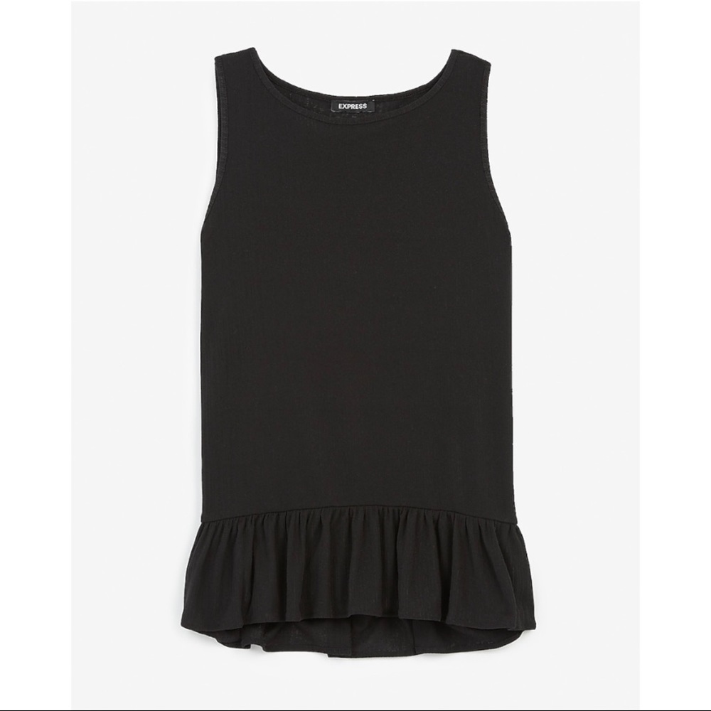 EXPRESS Relaxed Peplum Tank - Picture 3 of 12